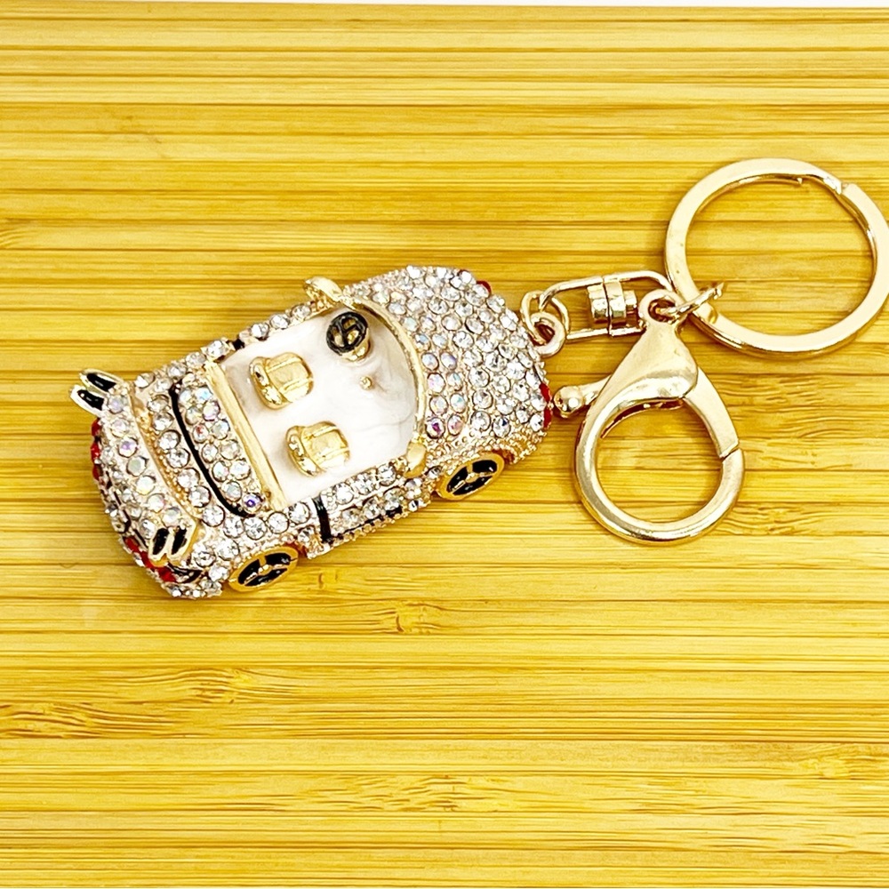 Luxury Bling Car Keychain | Rhinestone Crystal Key Ring - Picture 8 of 14